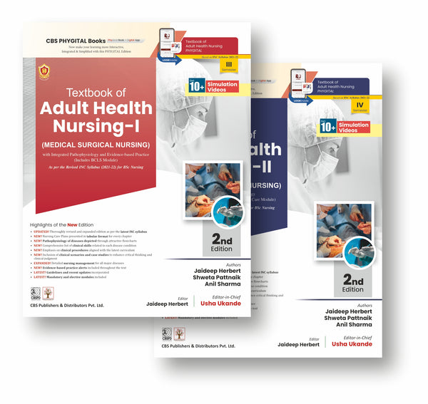 Textbook Of Adult Health Nursing Medical Surgical Nursing 2 Vol Set 2Ed (Pb 2026), by Usha Ukande