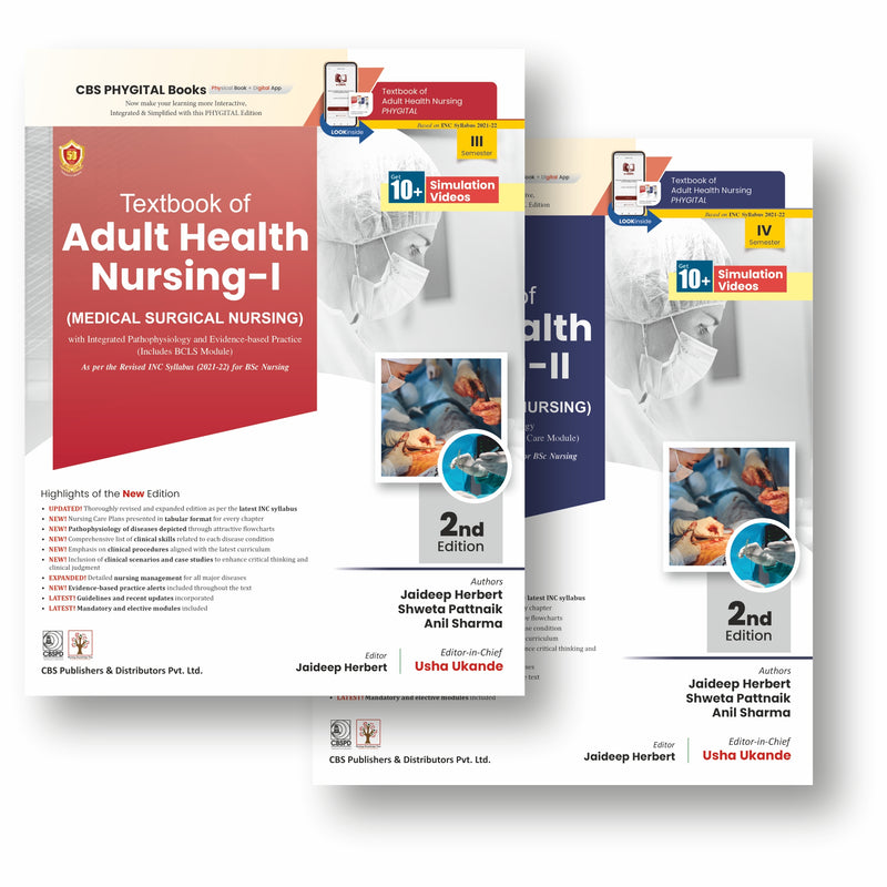 Textbook Of Adult Health Nursing Medical Surgical Nursing 2 Vol Set 2Ed (Pb 2026), by Usha Ukande