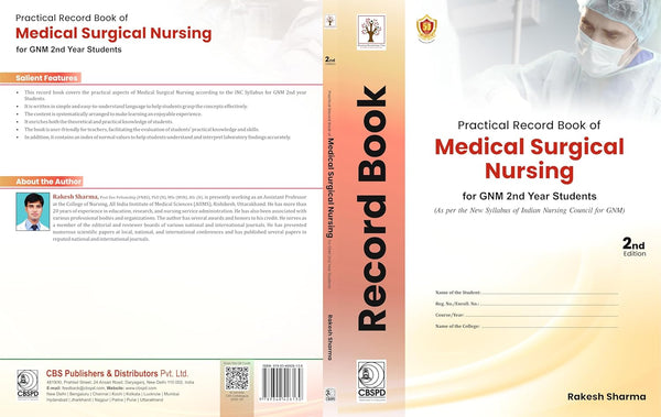 Practical Record Book Of Medical Surgical Nursing For Gnm 2Nd Year Students 2Ed (Pb 2026), by Rakesh Sharma
