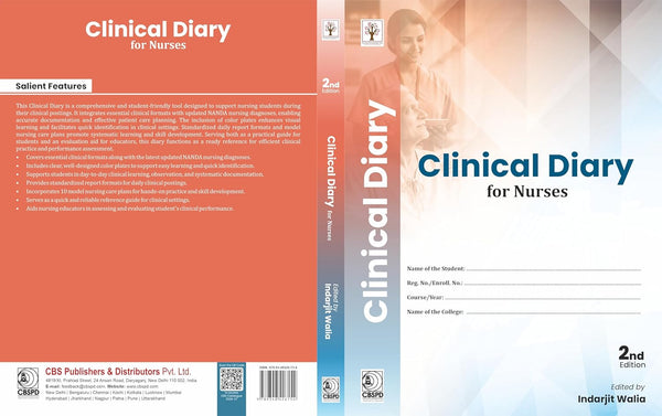 Clinical Diary For Nurses 2Ed (Hb 2027), by Indarjit Walia