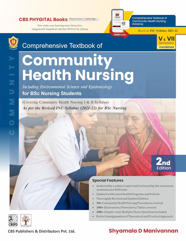 Comprehensive Textbook Of Community Health Nursing Including Environmental Science And Epidemiology For Bsc Nursing Students 2Ed (Pb 2026), by Shyamala D Manivannan