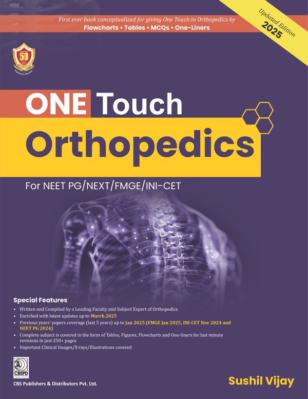 One Touch Orthopedics For Neet Pg Next Fmge Ini Cet (Pb 2025), by Sushil Vijay