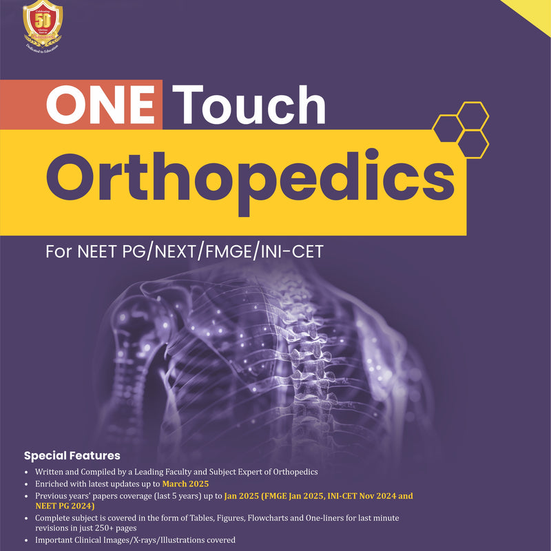 One Touch Orthopedics For Neet Pg Next Fmge Ini Cet (Pb 2025), by Sushil Vijay