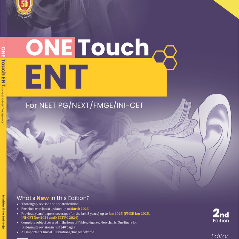 One Touch Ent For Neet Pg/Next/Fmge/Ini Cet 2Ed (Pb 2025), by Manisha Sinha Budhiraja