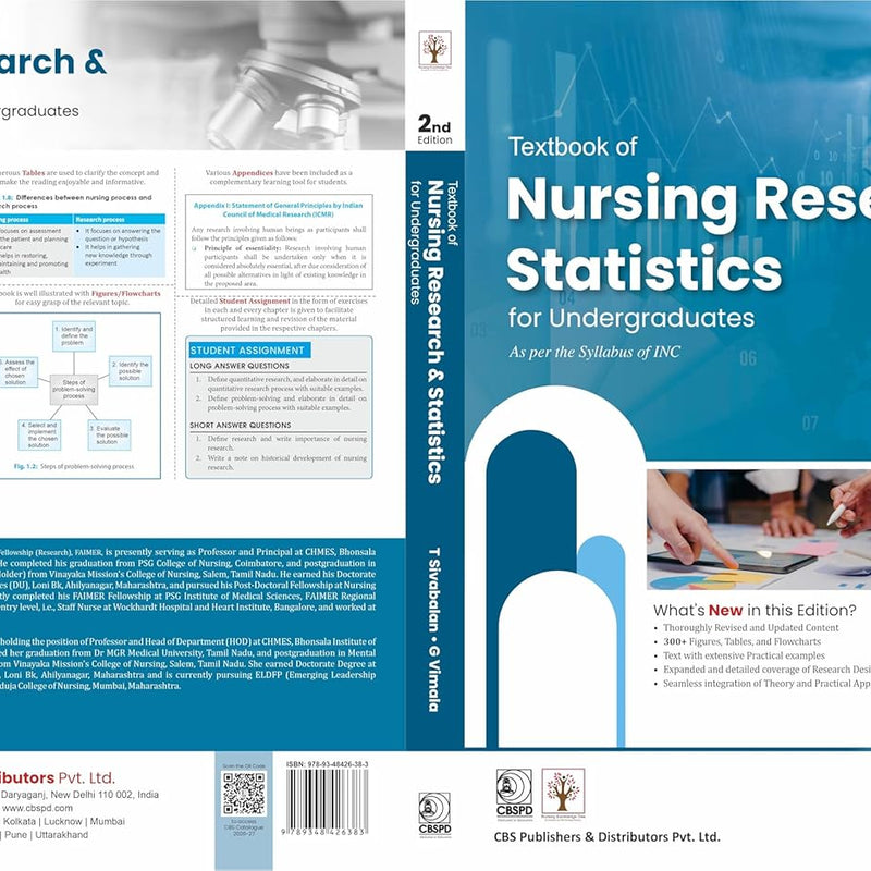 Textbook Of Nursing Research And Statistics For Undergraduates As Per The Syllabus Of Inc 2Ed (Pb 2027), by T Sivabalan