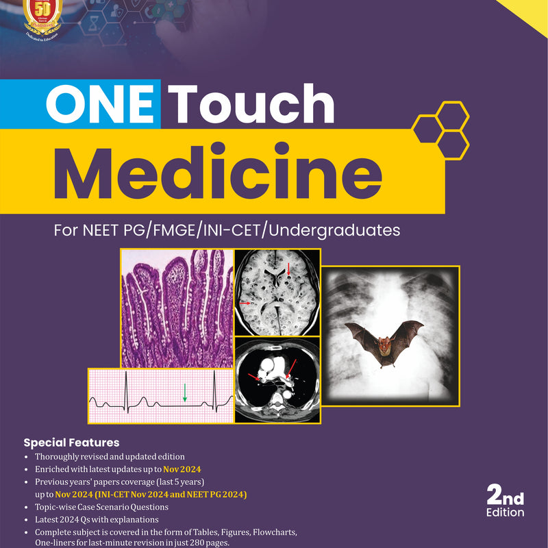 One Touch Medicine For Neet Pg/Fmge/ Ini-Cet/Undergraduates 2Ed (Pb 2025), by Deepak Marwah