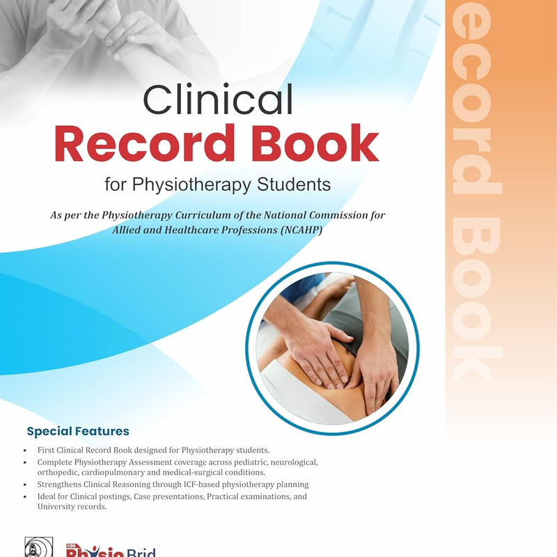 Clinical Record Book For Physiotherapy Students (Hb 2026), by Urvashi Jadeja
