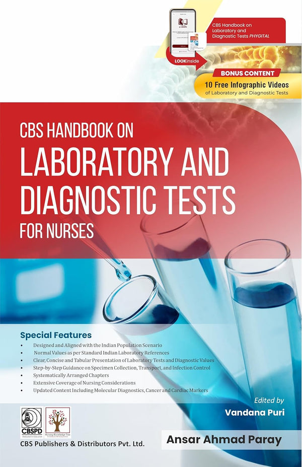 Cbs Handbook On Laboratory And Diagnostic Tests For Nurses (Pb 2026), by Ansar Ahmad Paray
