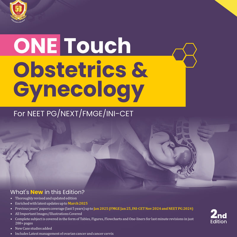 One Touch Obstetrics And Gynecology For Neet Pg Next Fmge Ini Cet 2Ed (Pb 2025), by Sakshi Arora Hans