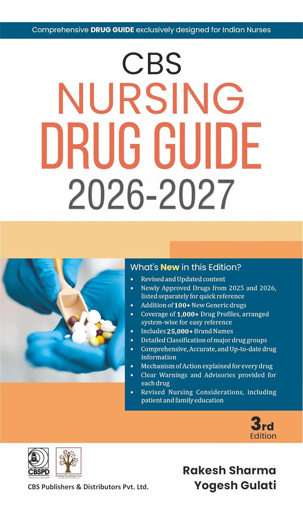Cbs Nursing Drug Guide 2026-2027 3Ed (Pb 2026), by Rakesh Sharma