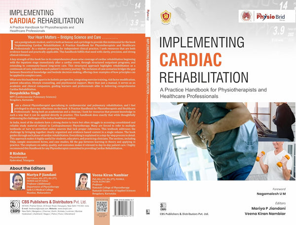 Implementing Cardiac Rehabilitation A Practice Handbook For Physiotherapists And Healthcard Professionals (Pb 2026), by Mariya P Jiandani