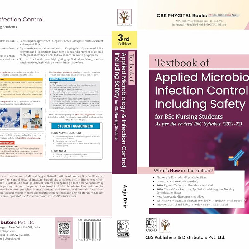 Textbook Of Applied Microbiology And Infection Control Including Safety For Bsc Nursing Students 3Ed (Pb 2026), by Anju Dhir