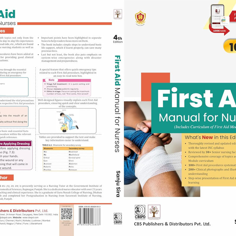 First Aid Manual For Nurses 4Ed (Pb 2026), by Sanju Sira