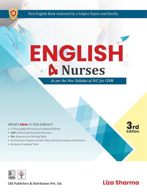 English 4 Nurses As Per The New Syllabus Of Inc For Gnm 3Ed (Pb 2027), by Liza Sharma