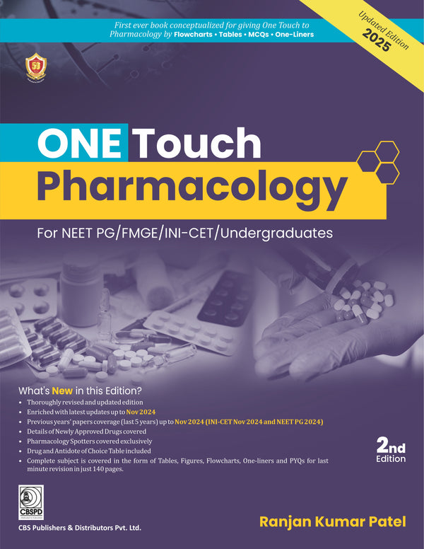 One Touch Pharmacology For Neet Pg Fmge Ini Cet Undergraduates 2Ed (Pb 2025), by Ranjan Kumar Patel