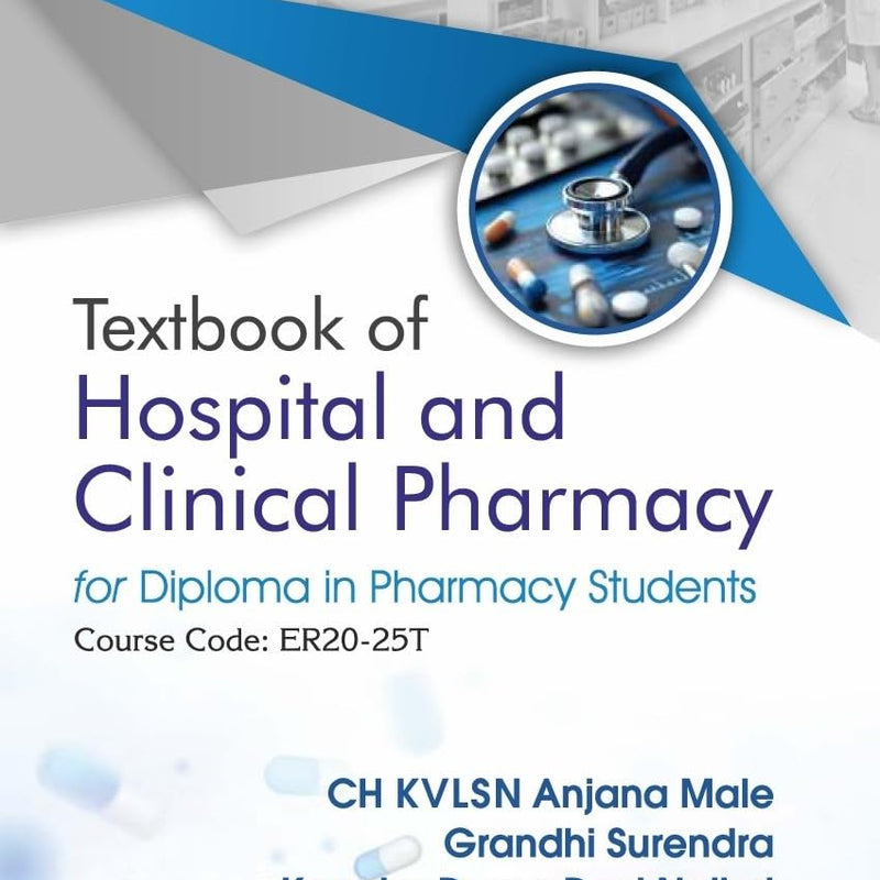 Textbook Of Hospital And Clinical Pharmacy For Diploma In Pharmacy Students (Pb 2026), by Ch Kvlsn Anjana Male