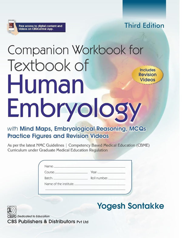 Companion Workbook For Textbook Of Human Embryology Includes Revision Videos 3Ed (Pb 2026), by Yogesh Sontakke