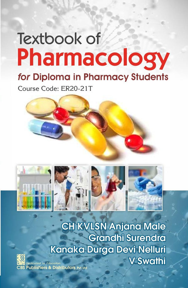 Textbook Of Pharmacology For Diploma In Pharmacy Students (Pb 2026), by Ch Kvlsn Anjana Male