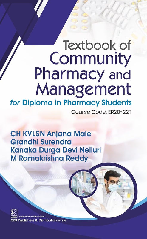 Textbook Of Community Pharmacy And Management For Diploma In Pharmacy Students (Pb 2026), by Ch Kvlsn Anjana Male