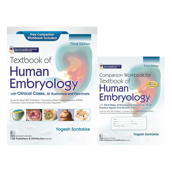 Textbook Of Human Embryology With Clinical Cases 3D Illustrations And Flowcharts 3Ed (Pb 2026) Free Companion Workbook Included, by Yogesh Sontakke