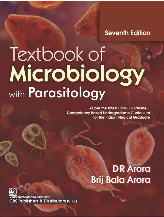 Textbook Of Microbiology With Parasitology 7Ed (Pb 2024), by Des Raj Arora
