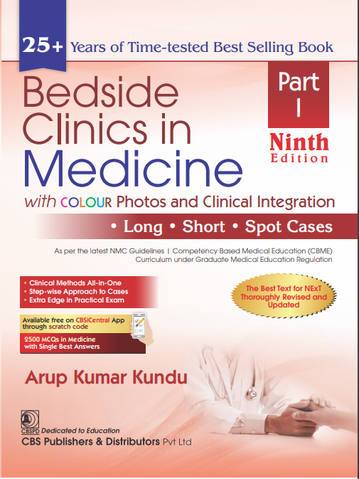 Bedside Clinics In Medicine 9Ed Part I With Colour Photos And Clinical Integration (Pb 2025) , by Arup Kumar Kundu