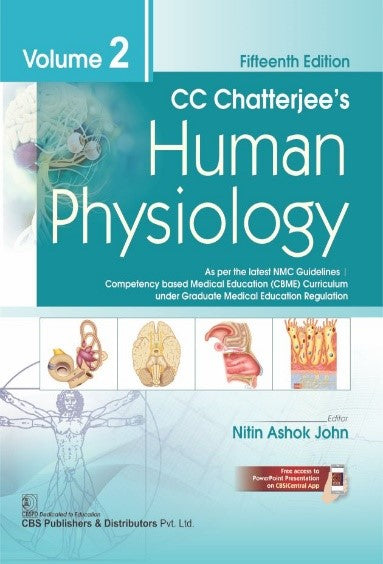 C C Chatterjees Human Physiology 15Ed Vol 2 (Pb 2026), by Nitin Ashok John