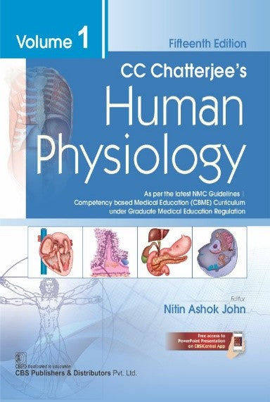 C C Chatterjees Human Physiology 15Ed Vol 1 (Pb 2026), by Nitin Ashok John