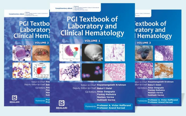 PGI Textbook of Laboratory & Clinical Hematology,3 Volume Set, 1e, DR. KRISHNAN