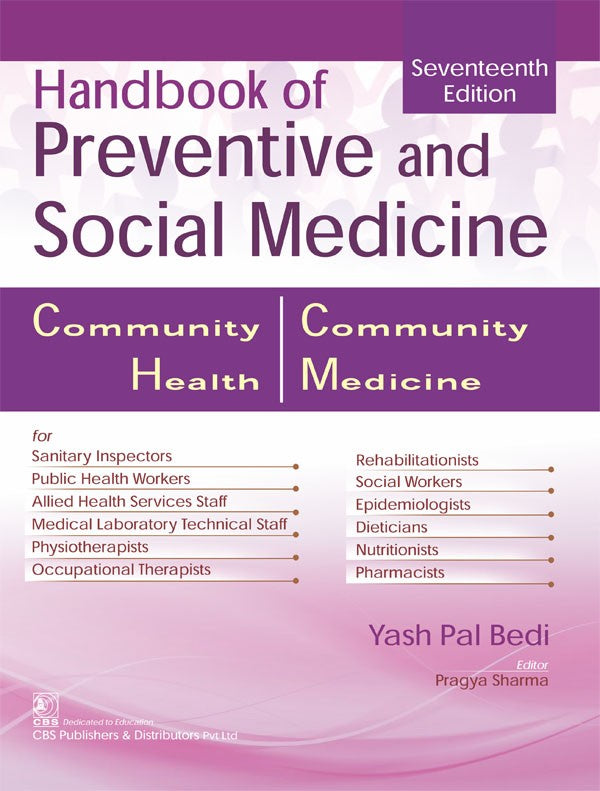Handbook Of Preventive And Social Medicine 17Ed (Pb 2024) , by Yash Pal Bedi
