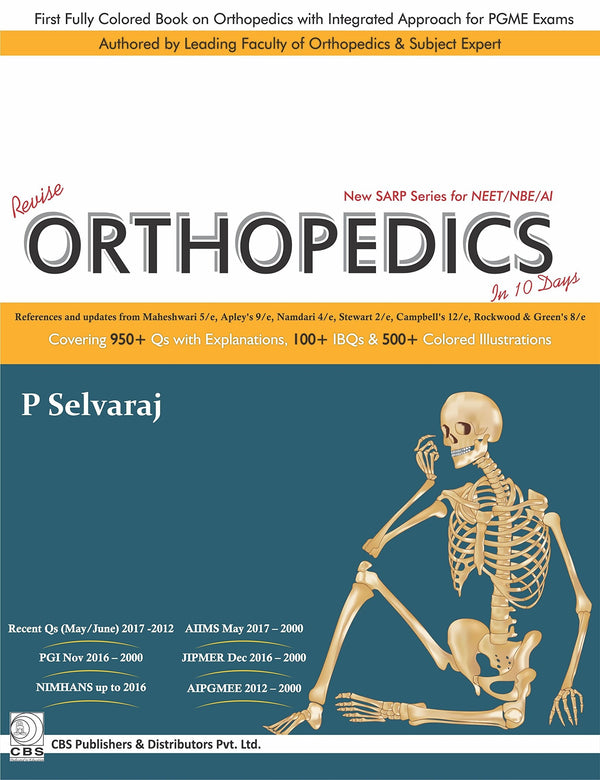 New Sarp Series For Neet Nbe Ai Revise Orthopedics In 10 Days (Pb 2017) , by P Selvaraj