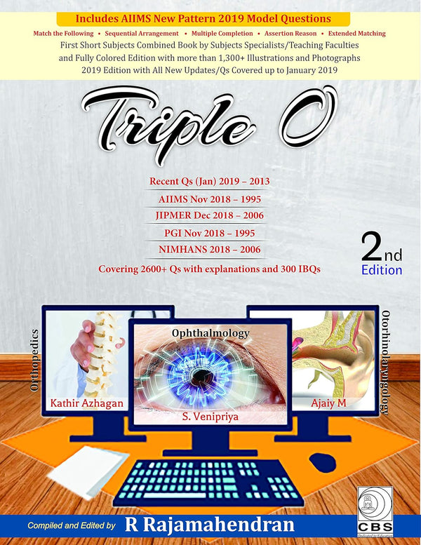 Triple O Orthopedics Ophthalmology  Otorhinolaryngology 2Ed (Pb 2019) , by R Rajamahendran