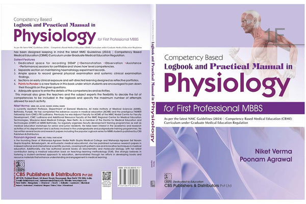 Competency Based Logbook And Practical Manual In Physiology For First Professional Mbbs 1F (Pb 2026), by Niket Verma