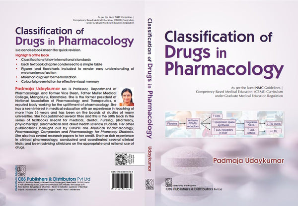 Classification Of Drug In Pharmacology (Pb 2026), by Padmaja Udaykumar