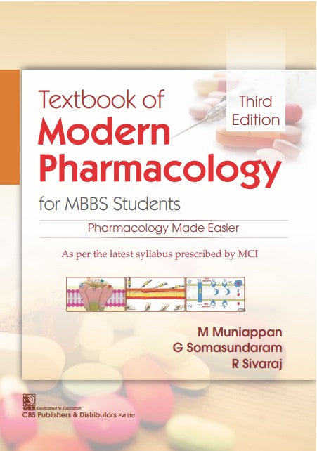 Textbook Of Modern Pharmacology For Mbbs Students 3Ed (Pb 2024), by M Muniappan