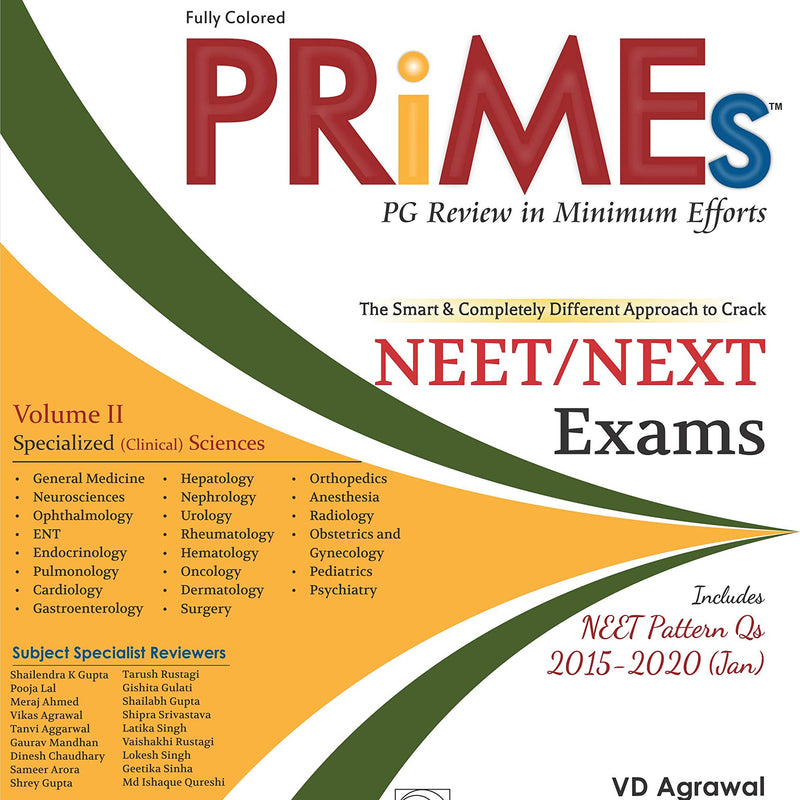 Primes Pg Review In Minimal Efforts Vol 2 Clinical Science 3Ed The Smart And Completely Different Approach To Crack Neet Next Exams (Pb 2020), by V D Agrawal
