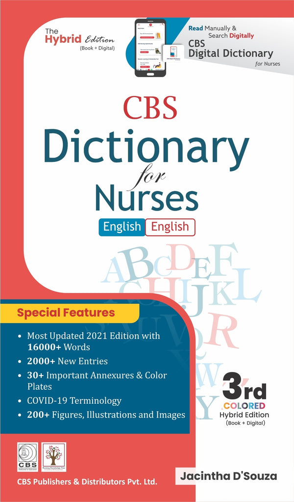 Cbs Dictionary For Nurses 3Ed (Pb 2026), by Jacintha D Souza
