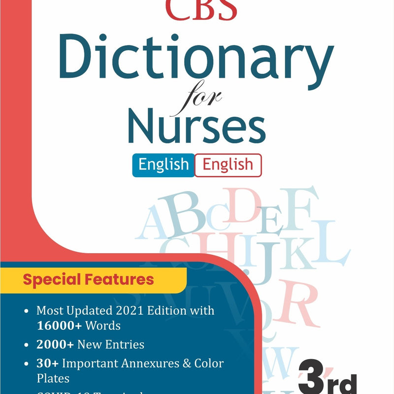 Cbs Dictionary For Nurses 3Ed (Pb 2026), by Jacintha D Souza