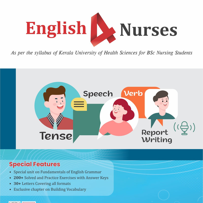 English 4 Nurses (As Per Syllabus Of Kerala University Of Health Sciences For Bsc Nursing Students (Pb 2022), by Liza Sharma