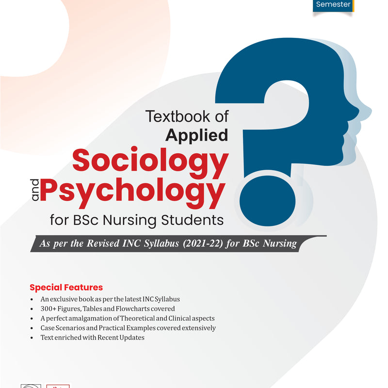 Textbook Of Applied Sociology And Psychology For Bsc Nursing Students Based On Inc Syllabus 2021-2022 Semester I (Pb 2026), by P Prakash