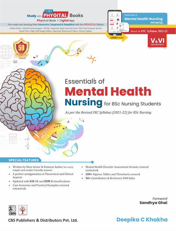 Essentials Of Mental Health Nursing For Bsc Nursing Students Based On Inc Syllabus 2021-22 (Pb 2024), by Deepika C Khakha