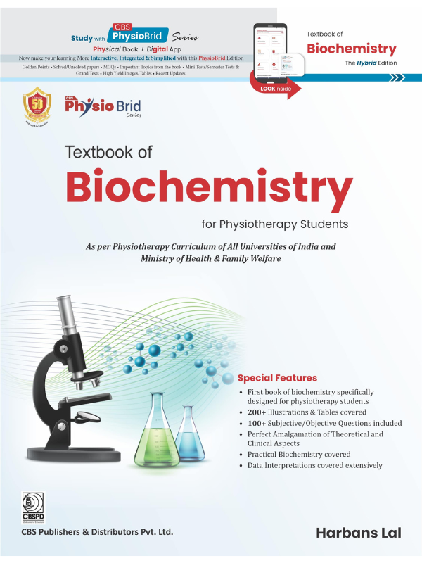 Textbook Of Biochemistry For Physiotherapy Students (Pb 2023), by Harbans Lal