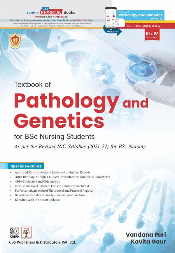 Textbook Of Pathology And Genetics For Bsc Nursing Students With Access Code (Pb 2026), by Vandana Puri