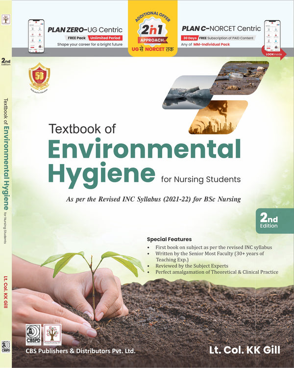 Textbook Of Environmental Hygiene For Nursing Students 2Ed (Pb 2025), by Lt Col K K Gill