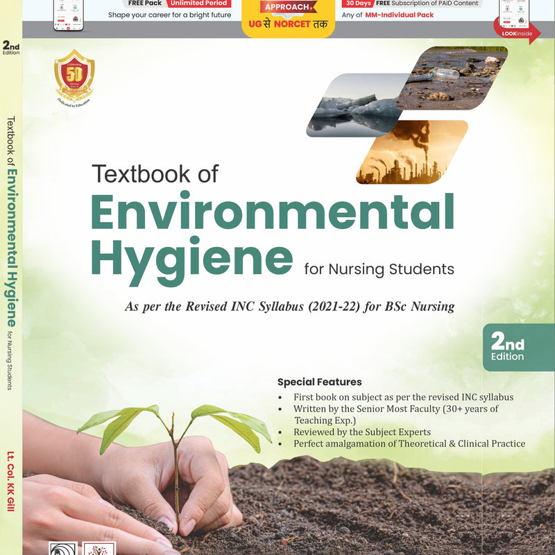Textbook Of Environmental Hygiene For Nursing Students 2Ed (Pb 2025), by Lt Col K K Gill