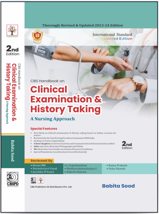 Cbs Handbook On Clinical Examination And History Taking A Nursing Approach 2Ed (Pb 2024), by Babita Sood