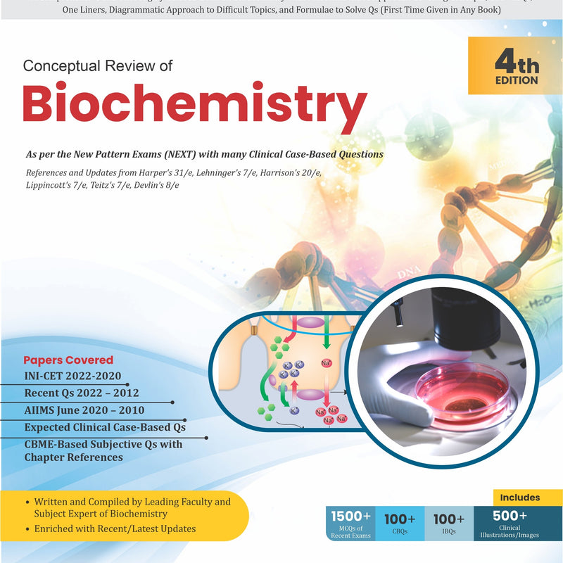 Conceptual Review Of Biochemistry 4Ed (Pb 2022), by Smily Pruthi Pahwa