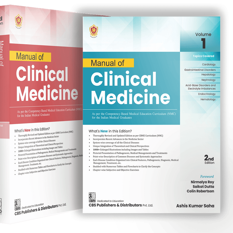 Manual Of Clinical Medicine 2 Set 2Ed (Pb 2025), by Ashis Kumar Saha
