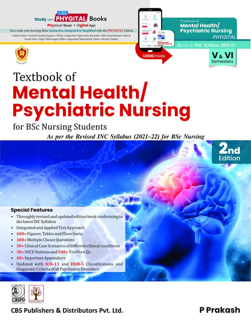Textbook Of Mental Health Psychiatric Nursing For Bsc Students 2Ed With Access Codecbs (Pb 2027), by P Prakash