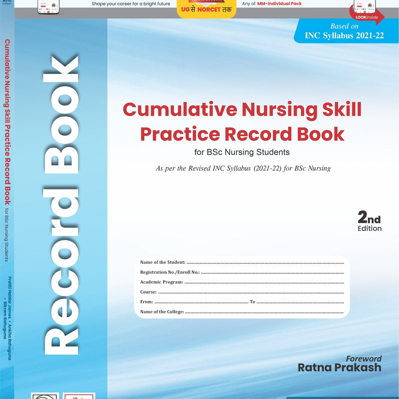 Cumulative Nursing Skill Practice Record Book For Bsc Nursing 2Ed (Pb 2023), by Pratiti Haldar James